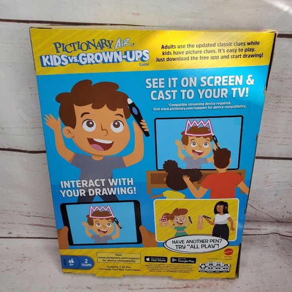 Mattel Games Pictionary Air Kids vs Grown-Ups Family Drawing Game Gift - Picture 6 of 12